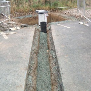 Sewer drainage and septic tank installation